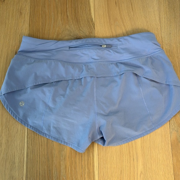 Lululemon shorts sz 6. Periwinkle color. No signs of wear in great condition - Picture 2 of 3